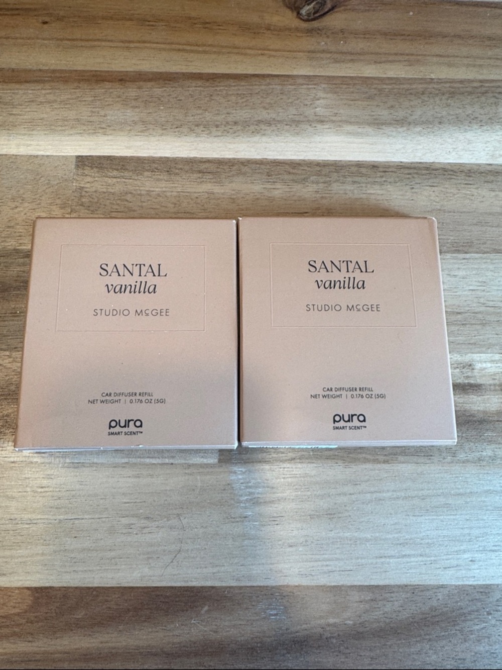 Pura Studio McGee SANTAL Vanilla Car Diffuser Refills - Blush Rose Boxes